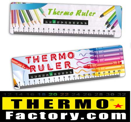 suministros serigrafia  con termometros adhesivos 